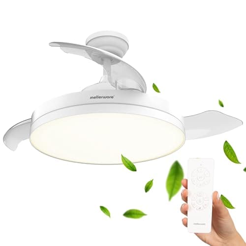 Mellerware Ventilador Techo Retráctil