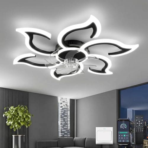 YOLEDY Ventilador de Techo con Luz