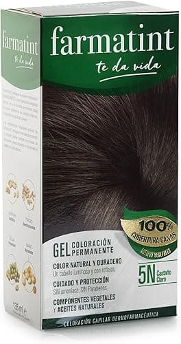 Farmatint Gel de Coloración Capilar Permanente, 5N Castaño Claro